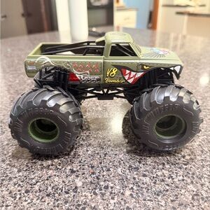 V8 Bomber Monster Truck Toy in Green and Black